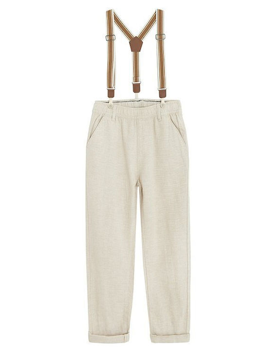 Kids Clothing Set with Pants Summer 2 Pieces Beige