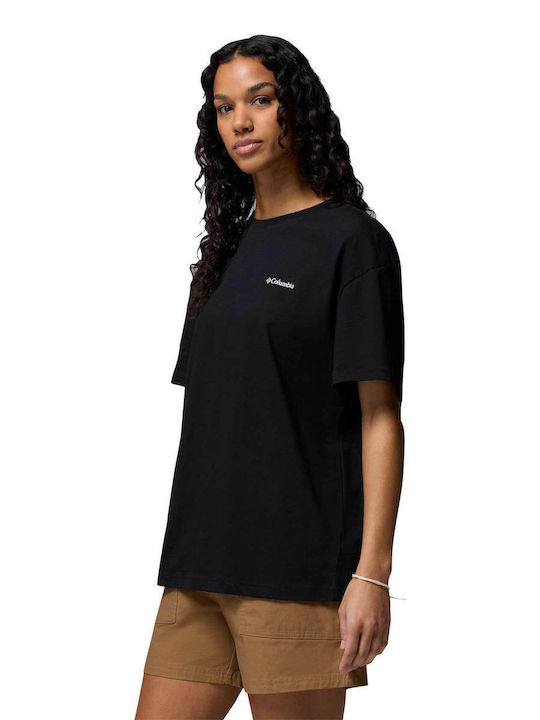 Women's Cotton Short Sleeve Blouse Black
