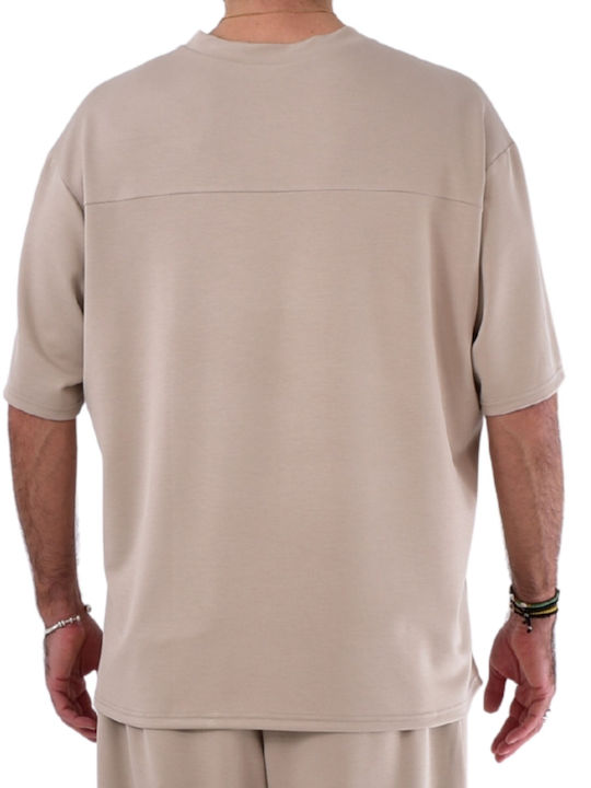 Herrenblusen T-Shirts Beige
