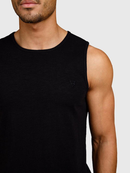 Herrenblusen Ärmellose Schwarz Casual