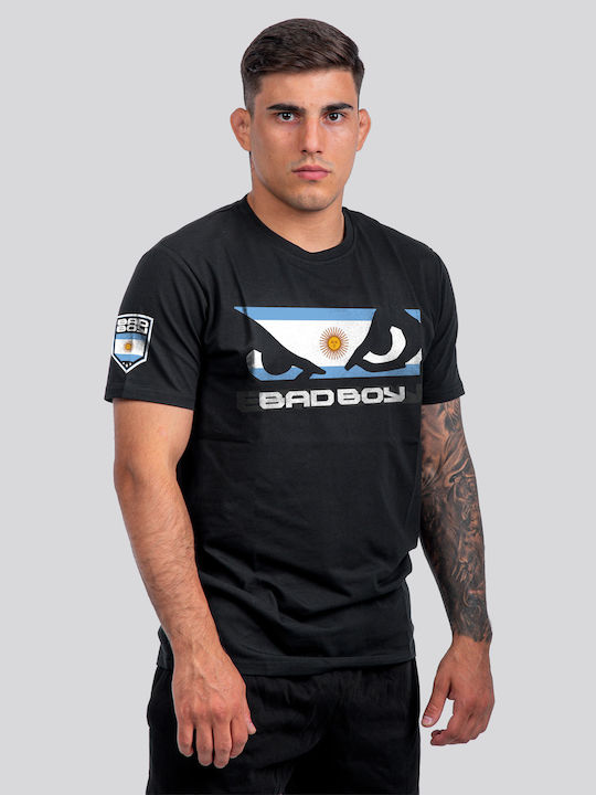 T-shirt Black/blue/white BB-000089-BBW