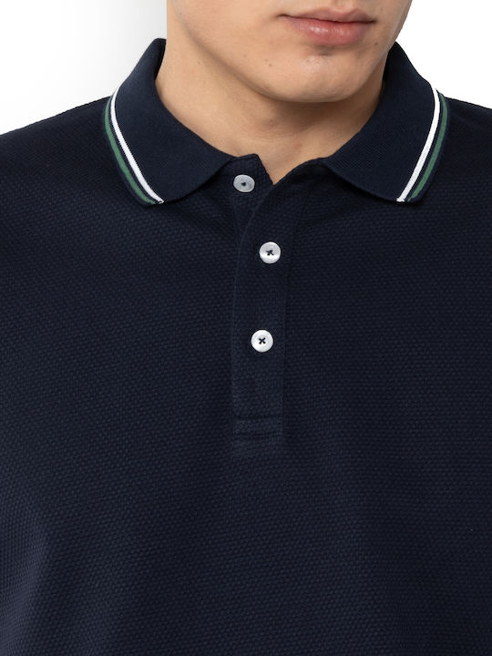 Polo Short Sleeve Blouse Dark Blue
