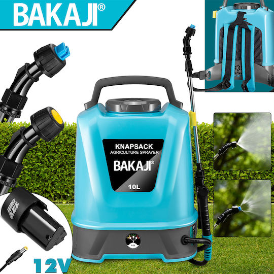 Bakaji Backpack Battery Sprayer with 10lt Capacity in Blue Colour