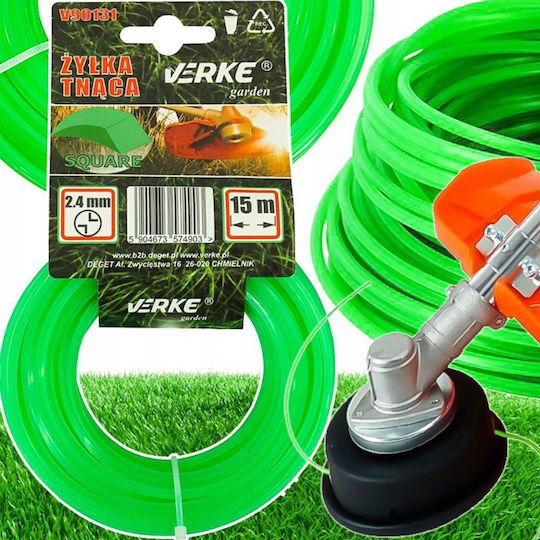 Square Trimmer Line Verke V90131 2.4 Mm 15 M
