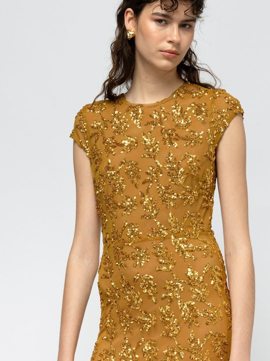 Maxi Abendkleid Gold