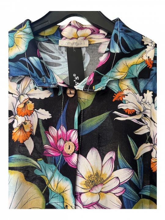 Καλοκαιρινό Midi Σεμιζιέ Φόρεμα Floral