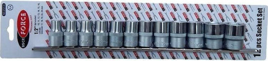 Rockforce Prize Hexagonale Cu Gazdă Cadru 1/2" Set 12 Bucăți