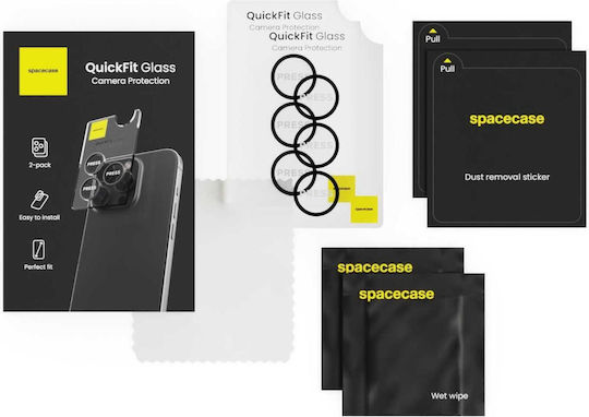 Spacecase Quickfit Προστασία Κάμερας Tempered Glass Μαύρο για το Galaxy S26