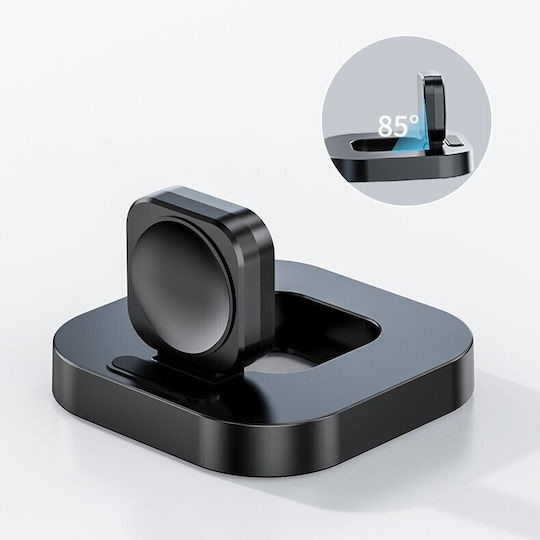 Wireless Charger Smart Iwatch Flippy Compatible Apple Iwatch 1/9 Magnetic Charger Type-c Interface 3w 7.5 X 7.5 X 1.2 Cm Foldable Black