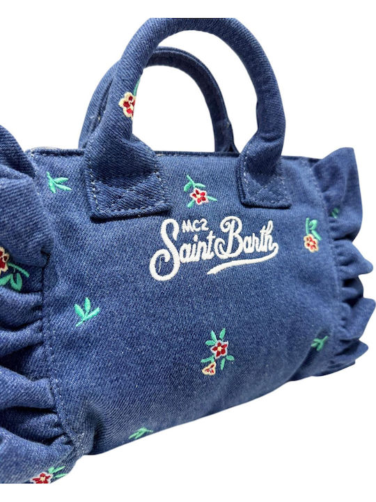 Fabric Women's Handbag Blue