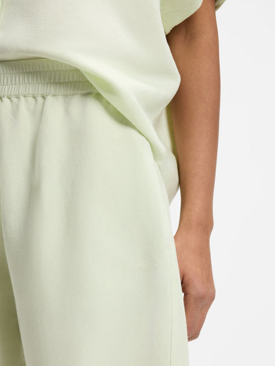 Damen Leinenhose Weiß