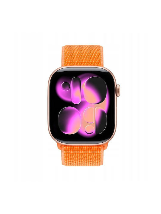Crong Nylon Fabric Strap Tropical Orange Apple Watch 38/40/41/42mm