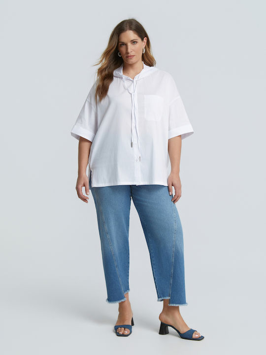 Short Sleeve Women's Shirt White