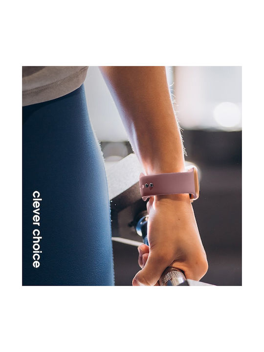 Crong Liquid Λουράκι Σιλικόνης Dusty Pink (Apple Watch 38/40/41/42mm)