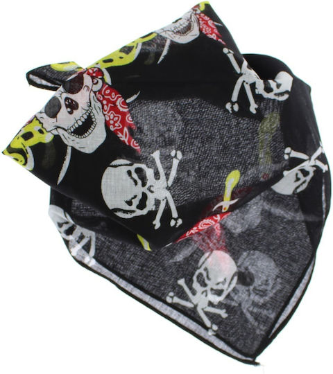 Cotton Bandana Size 55x55 Cm Buticcochet Black Es2667