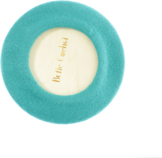 Women's Beret Buticcochet Wool One Size Turquoise Bsc720