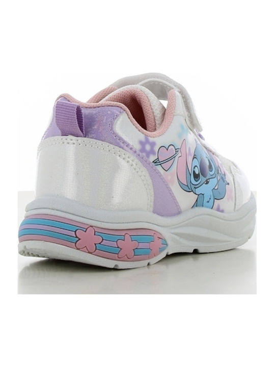 Παιδικά Sneakers με Σκρατς & Φωτάκια Λευκά