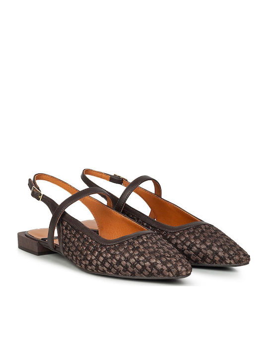 Angel Alarcon Brown Heels with Strap