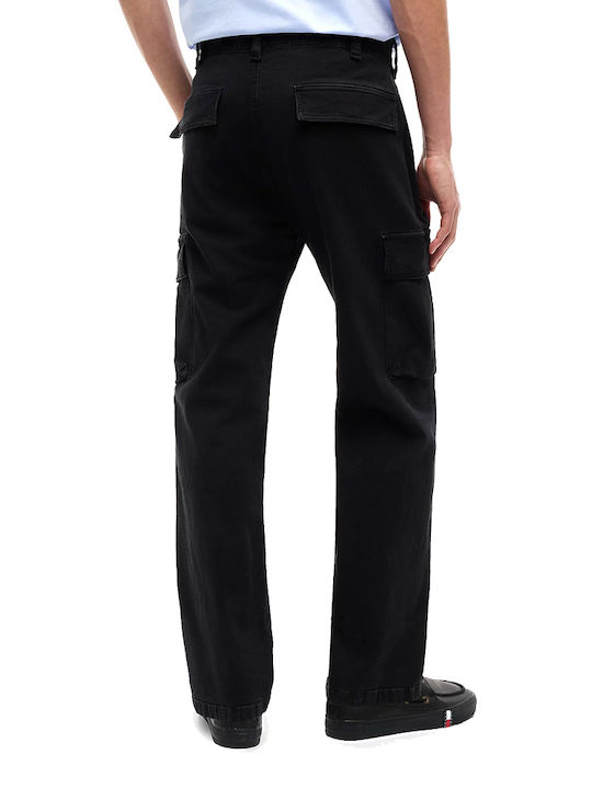 Tommy Hilfiger Herrenhosen Cargo in Schlank Passform Schwarz