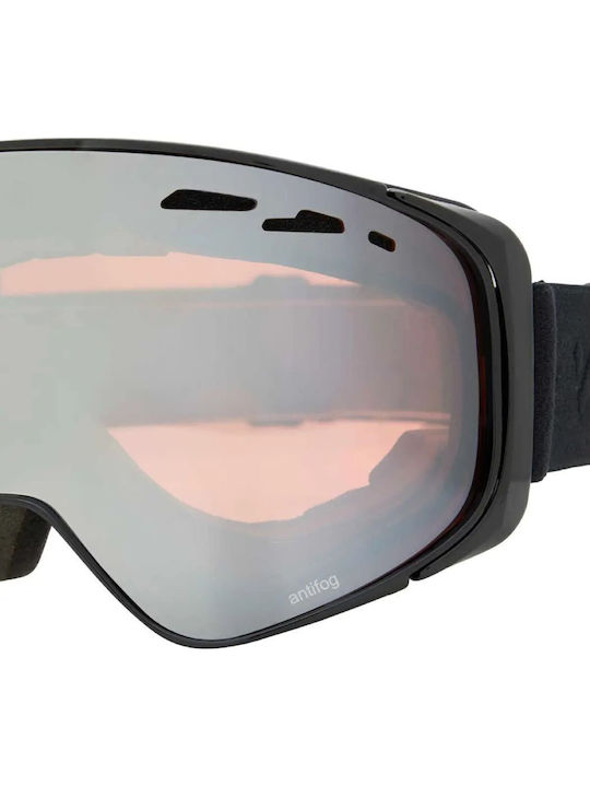 Witeblaze 1003730-Black Ski & Snowboard Goggles Adults Black with Tint Lens in Black Color