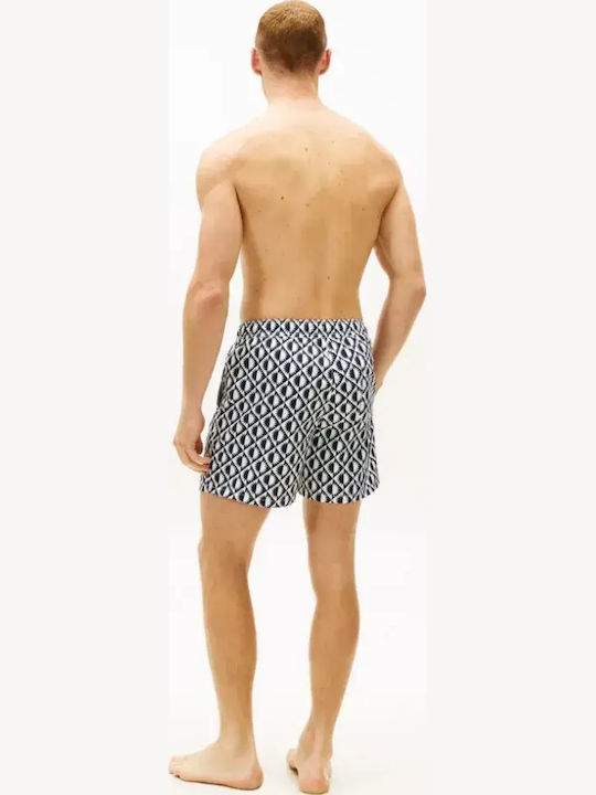 Herren-Bademode Kurze Hosen Weiß-Blau mit Mustern