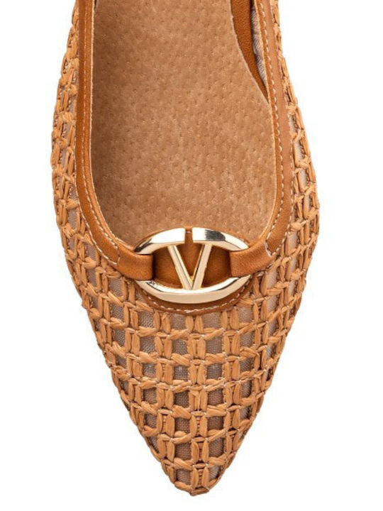 Γυναικείες Μπαλαρίνες Slingback σε Μπεζ Χρώμα
