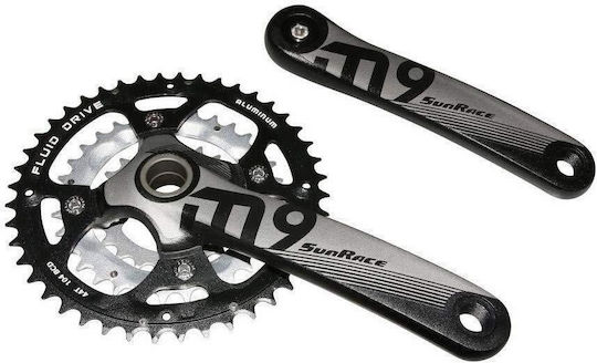 SunRace FCM954 175mm 44/32/22T 9 скорости Курбел за велосипед