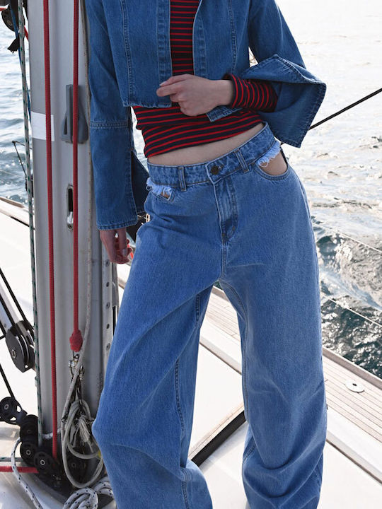 Women's Jean Pants in Wide Leg Style