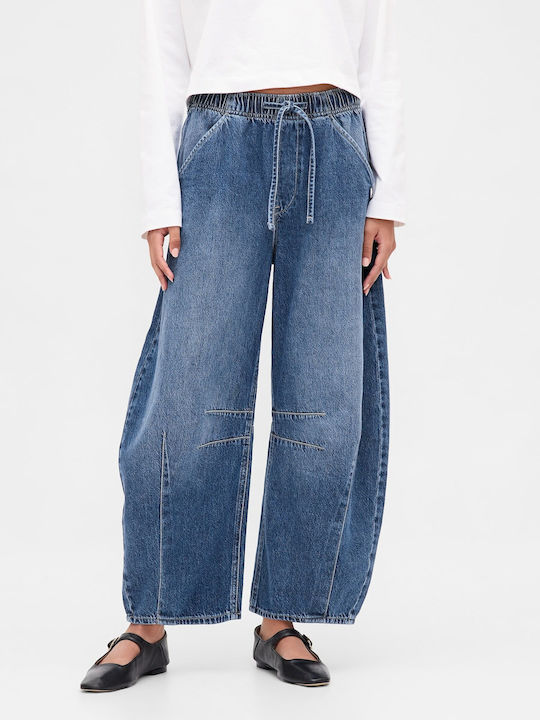 Women's Jean Pants Mid Rise in Tapered Leg Style