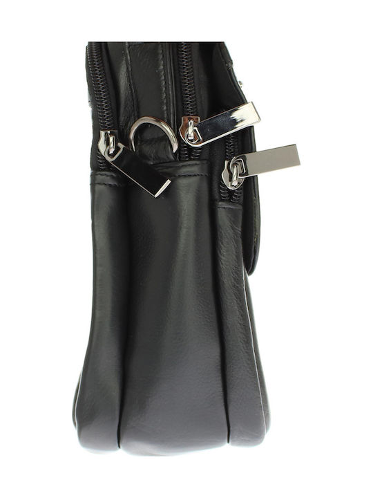 Leather Women's Shoulder Bag Black