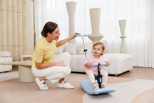 Micro Kinderroller Deluxe Rock And Go 3-Rad mit LED-Beleuchtung für 12 Monate Ocean Slate