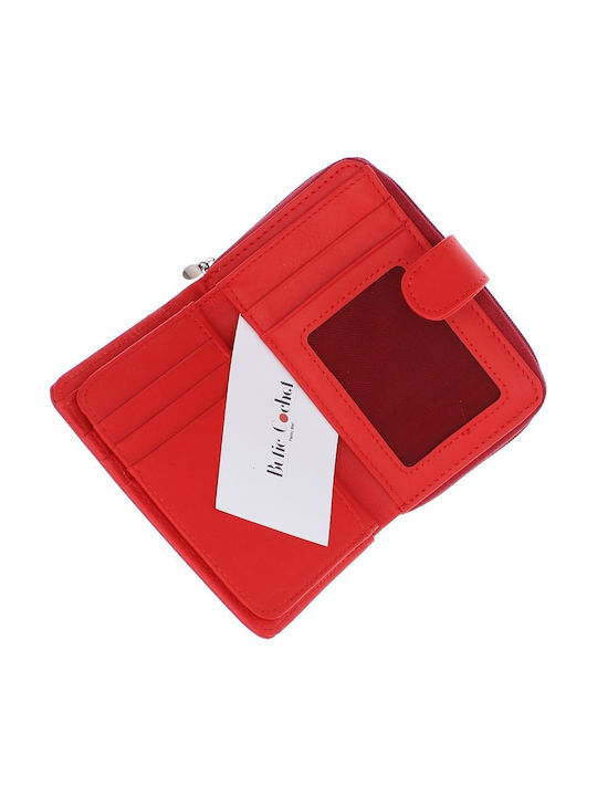Small Leather Women's Wallet Red