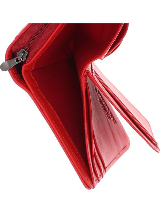 Small Leather Women's Wallet Red