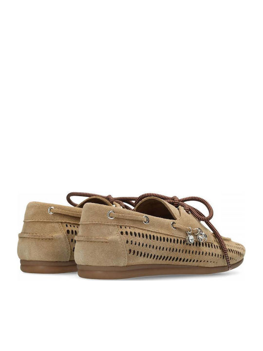 Damen Mokassins in Beige Farbe