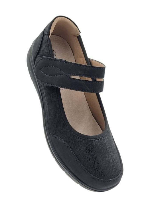 Leather Women's Moccasins in Black Colour