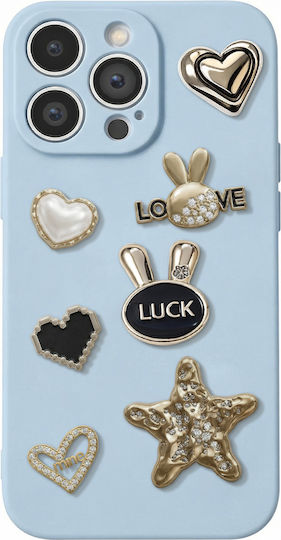 Zanaé Embossed 3d Stickers Smartphones Pearl Bunny Case Decorative Patterns Gold