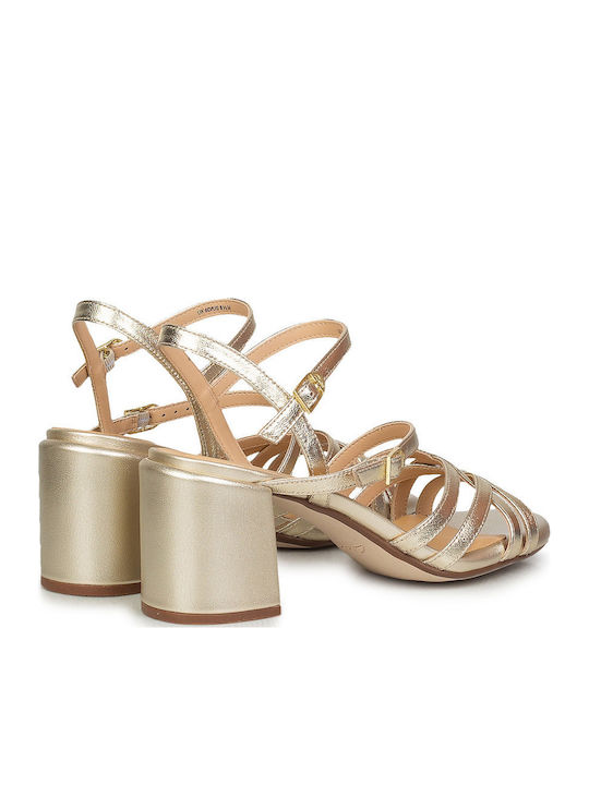 Ezoria Strap Sandals Gold