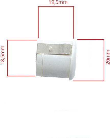 Einparts Parking Sensor 18.5mm White No 56 Truck Flush Mount