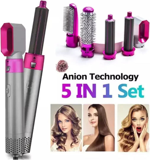 VGR Hot Air Styler Ηλεκτρική Βούρτσα με Αέρα για Ίσιωμα και Μπούκλες 600W