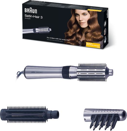 Braun Ceramic Electric Brush with Air for Straightening and Curls 400W