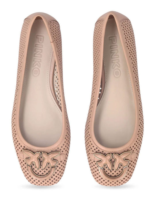 Leather Ballerinas Pink
