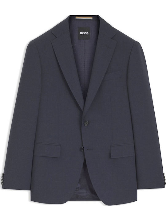 Men’s Suit Jacket with Slim Fit Blue