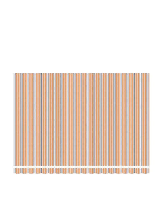 vidaXL Terrasse Zelt mit LEDs Orange 4.5x3m