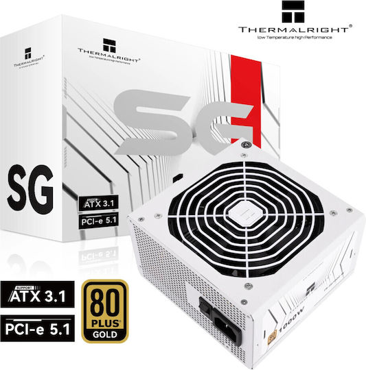 Thermalright TR-SG1000 1000W Λευκό Τροφοδοτικό Υπολογιστή Full Modular 80 Plus Gold