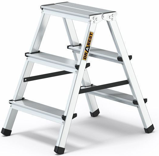 Aluminum Double-sided Ladder Drabest 2x3 0.6 M 125 Kg