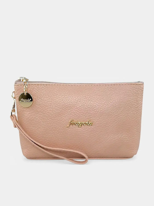 Women's Medium Toiletry Bag Fragola Pc014 F Pink Natural