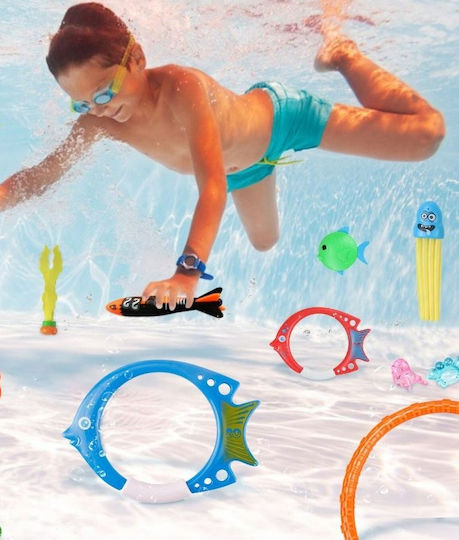 Set 26 Jucării Pentru Piscină De Scufundare Zola Geantă De Depozitare Vânătoare De Comori Multicoloră