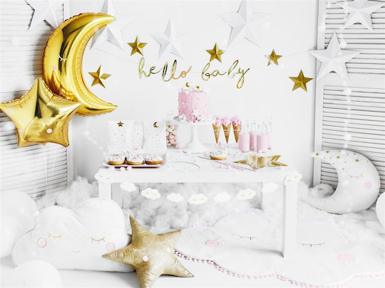 Balon Folie Jumbo Luna Auriu 60buc