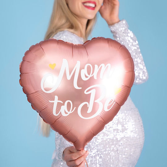 Μπαλόνι Καρδιά Foil Ροζ Mom to Be 35εκ.