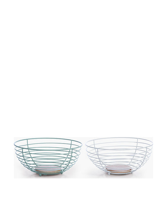Nef-Nef Homeware Side Φρουτιέρα Μεταλλική 28.5x28.5x13εκ.
